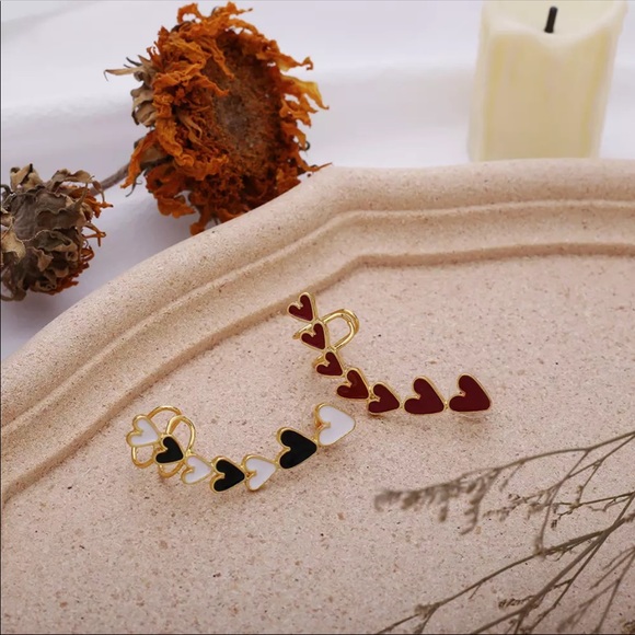 • Danna • Heart Ear Cuff Jacket (1 Pc) - Picture 3 of 4